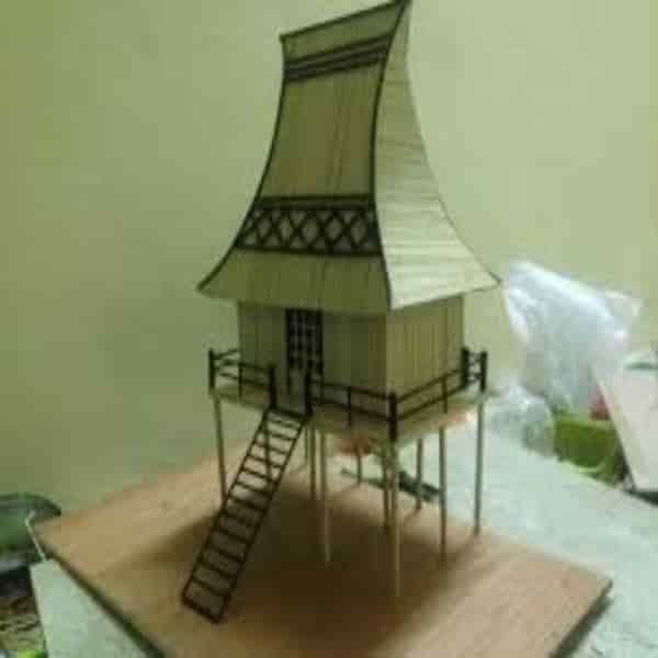 How to make a communal house in the Central Highlands with bamboo  toothpicks  DIY Model  YouTube